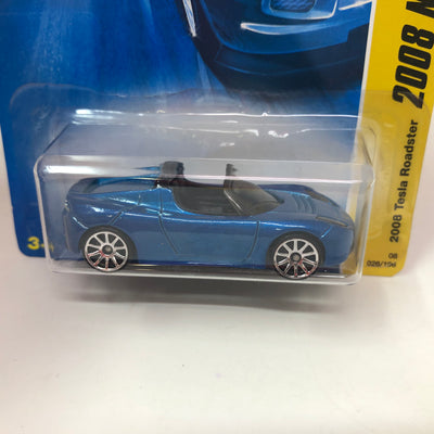 2008 Tesla Roadster #26 * Blue * 2008 Hot Wheels