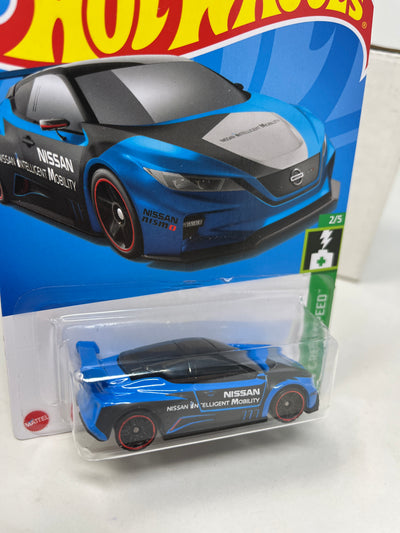 Nissan Leaf Nismo RC_02 #100 * BLUE * 2022 Hot Wheels Basic