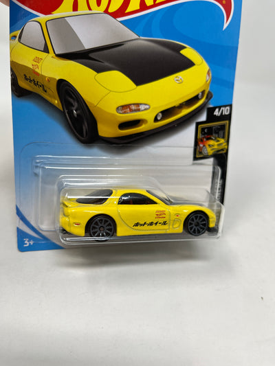 '95 Mazda RX-7 #16 * YELLOW * 2018 Hot Wheels Basic