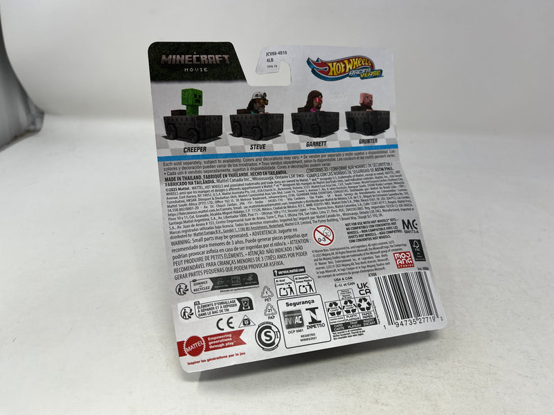 Grunter * Minecraft Movie * 2025 Hot Wheels Racer Verse Case E * BAD CARD