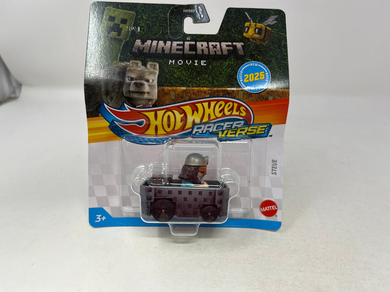 Steve * Minecraft Movie * 2025 Hot Wheels Racer Verse Case E * BAD CARD