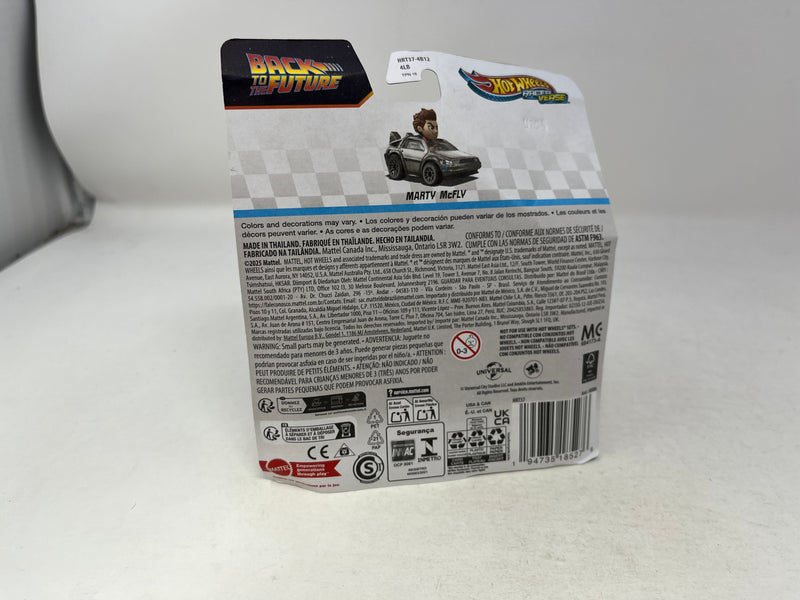 Marty McFly Back to the Future * 2025 Hot Wheels Racer Verse Case E * BAD CARD