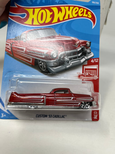 Custom '53 Cadillac #106 * RED * 2019 Hot Wheels Target Red Edition