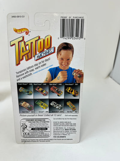 Eye-Gor  Porsche * 1992 Hot Wheels Tattoo Machines