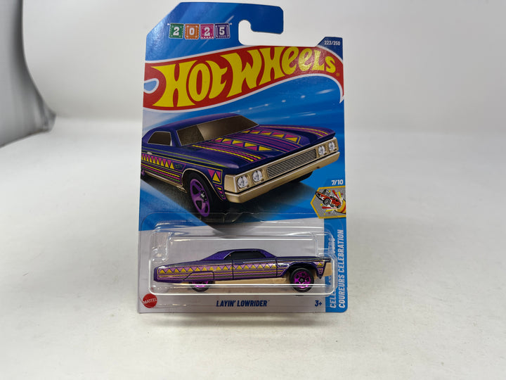 Layin Lowrider #223 * Purple * 2025 Hot Wheels NEW! M Case