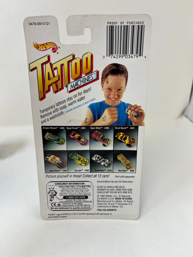 Spiderider * 1992 Hot Wheels Tattoo Machines