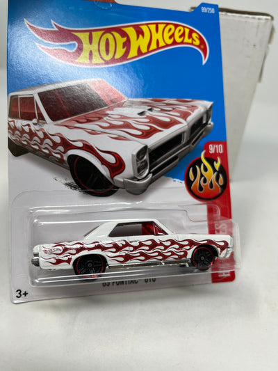 '65 Pontiac GTO #99 * White * 2016 Hot Wheels Basic