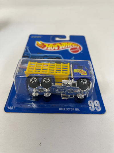 Ford Stake Bed Truck #99 * Blue * Hot Wheels Blue Card