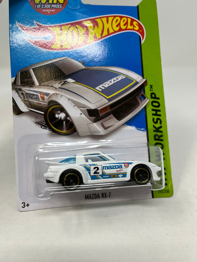 Mazda RX-7 #193 * White * 2013 Hot Wheels Basic