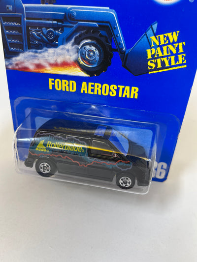 Ford Aerostar #86 * Black * Hot Wheels Blue Card