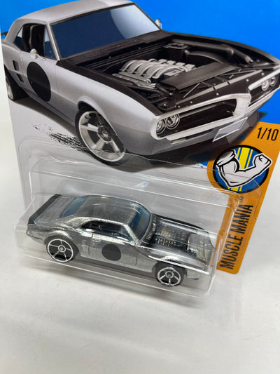 Custom '67 Pontiac Firebird #335 * Silver * 2017 Hot Wheels