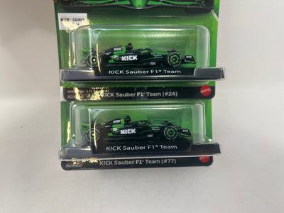 2 Car Set * KICK Sauber * #24 Guanyu & #77 Bottes * 2025 Hot Wheels Formula 1 - 2024 Series