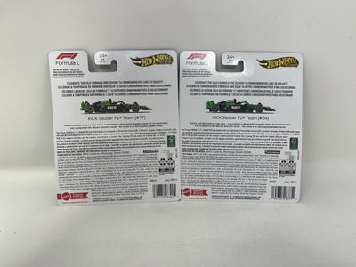 2 Car Set * KICK Sauber * #24 Guanyu & #77 Bottes * 2025 Hot Wheels Formula 1 - 2024 Series