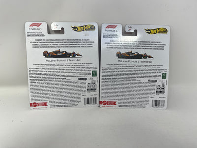 2 Car Set * McLaren * #4 Norris & #81 Piastri * 2025 Hot Wheels Formula 1 - 2024 Series