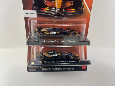 2 Car Set * McLaren * #4 Norris & #81 Piastri * 2025 Hot Wheels Formula 1 - 2024 Series