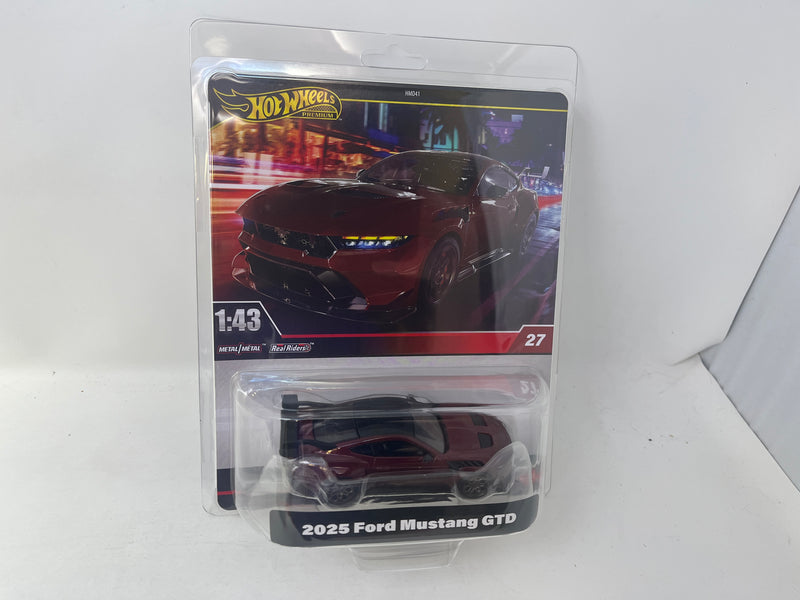 2025 Ford Mustang GTD * Burgundy * 2025 Hot Wheels 1:43 Scale Series Case J
