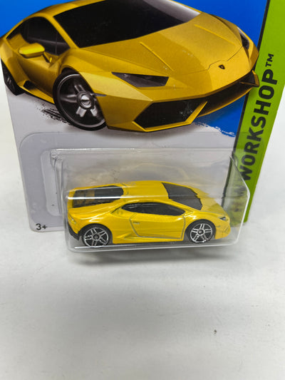 Lamborghini Huracan LP 610-4 #222 * Yellow * 2021 Hot Wheels Basic