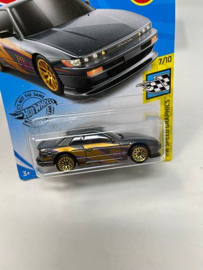 Nissan Silvia S13 #111 * 2020 Hot Wheels * Grey