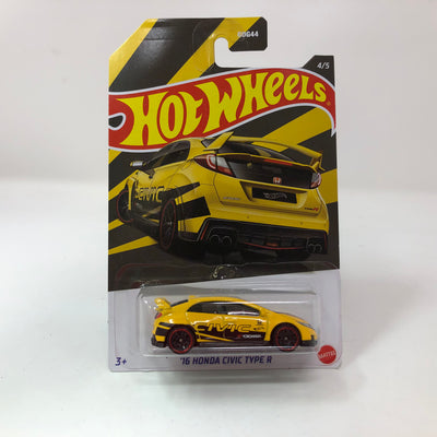 '16 Honda Civic Type R * Yellow * Hot Wheels Honda Anniversary Series