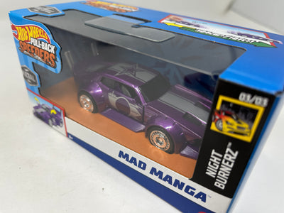 Mad Manga * Purple * 2024 Hot Wheels Pull-Back Speeders 1:43 scale