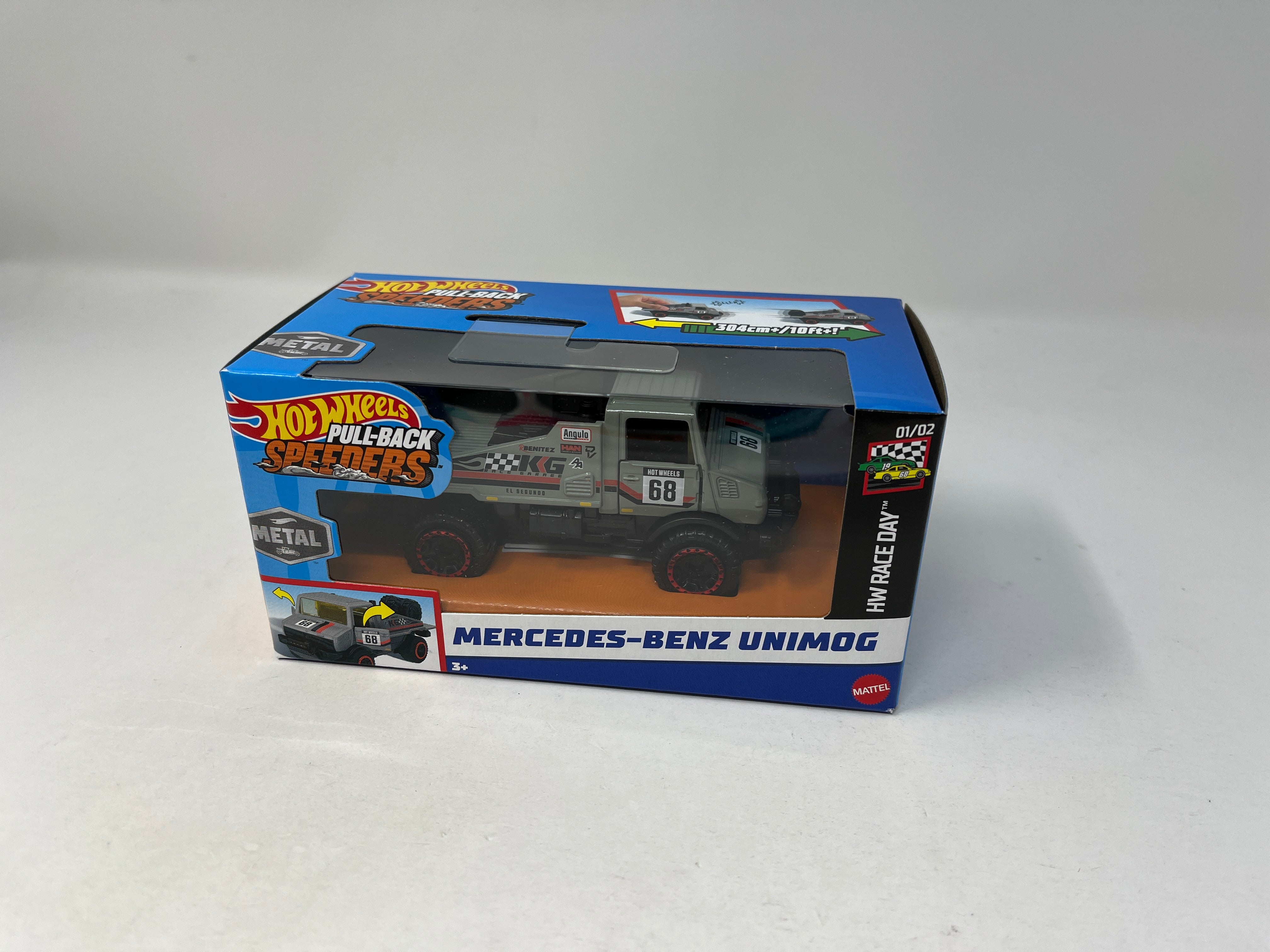 Mercedes-Benz Unimog * GREY * 2024 Hot Wheels Pull-Back Speeders 1:43 ...