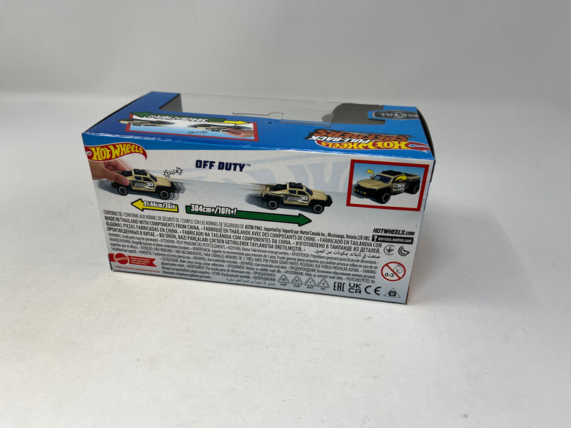 Off Duty * Tan * 2024 Hot Wheels Pull-Back Speeders 1:43 scale