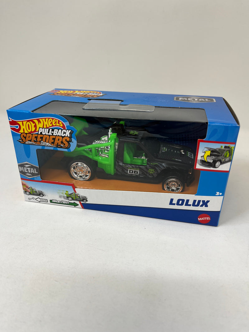 Lolux * Green/Black * 2024 Hot Wheels Pull-Back Speeders 1:43 scale