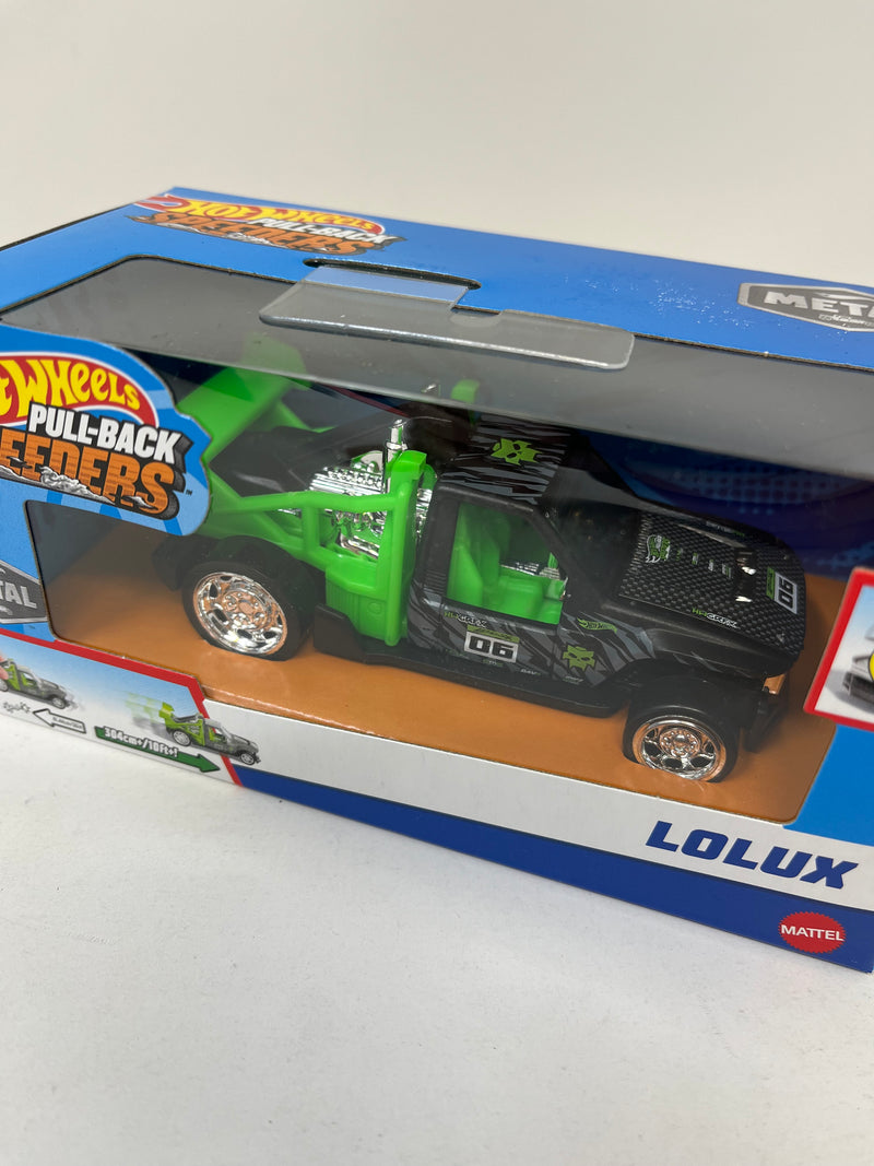 Lolux * Green/Black * 2024 Hot Wheels Pull-Back Speeders 1:43 scale