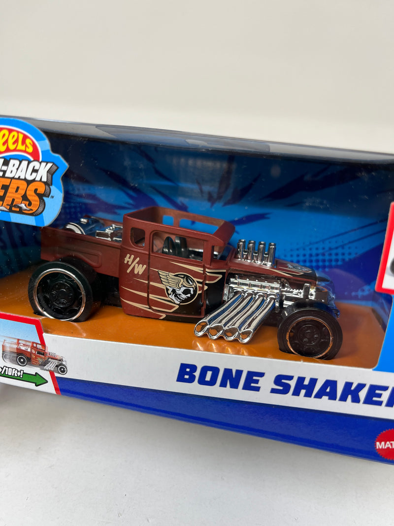 Bone Shaker * BROWN * 2024 Hot Wheels Pull-Back Speeders 1:43 scale