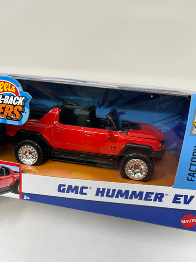 GMC Hummer EV * RED * 2024 Hot Wheels Pull-Back Speeders 1:43 scale