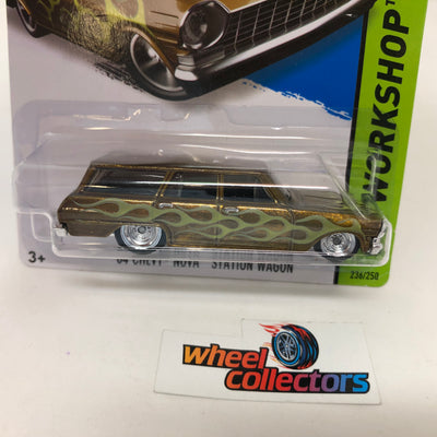 '64 Chevy Nova Station Wagon #236 * SUPER Treasure Hunt * 2014 Hot Wheels