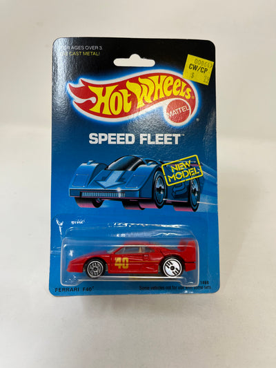 Ferrari F40 #1468 * Red w/ Silver UH Rims * 1988 Hot Wheels Speed Fleet