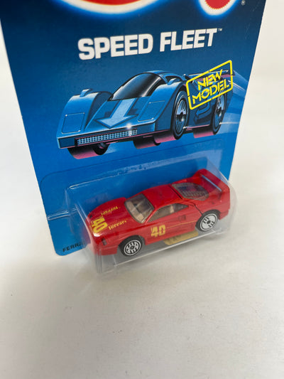 Ferrari F40 #1468 * Red w/ Silver UH Rims * 1988 Hot Wheels Speed Fleet