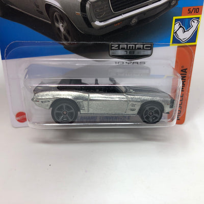 '69 Chevy Camaro Convertible #222 * ZAMAC * 2022 Hot Wheels