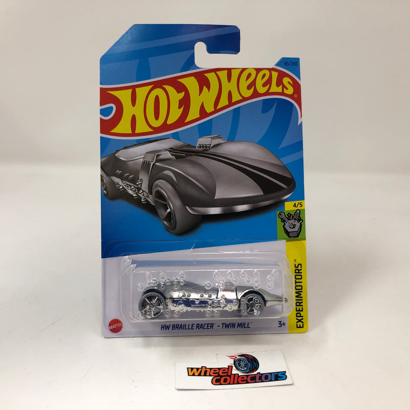 Twin Mill Braille Racer * Chrome * 2023 Hot Wheels International Case J