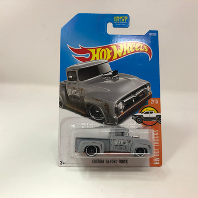 Custom '56 Ford Truck #108 * Grey * 2017 Hot Wheels
