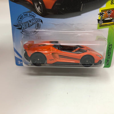 Lamborghini Aventador J #223 * Orange * 2019 Hot Wheels