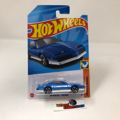 '84 Pontiac Firebird #180 * Blue * 2023 Hot Wheels International Case J