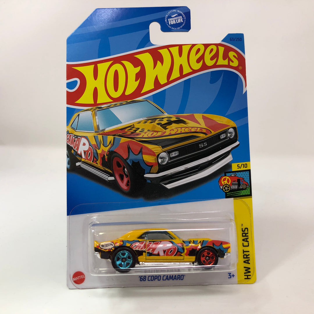 68 Copo Camaro #63 * Yellow * 2023 Hot Wheels – Wheelcollectors LLC
