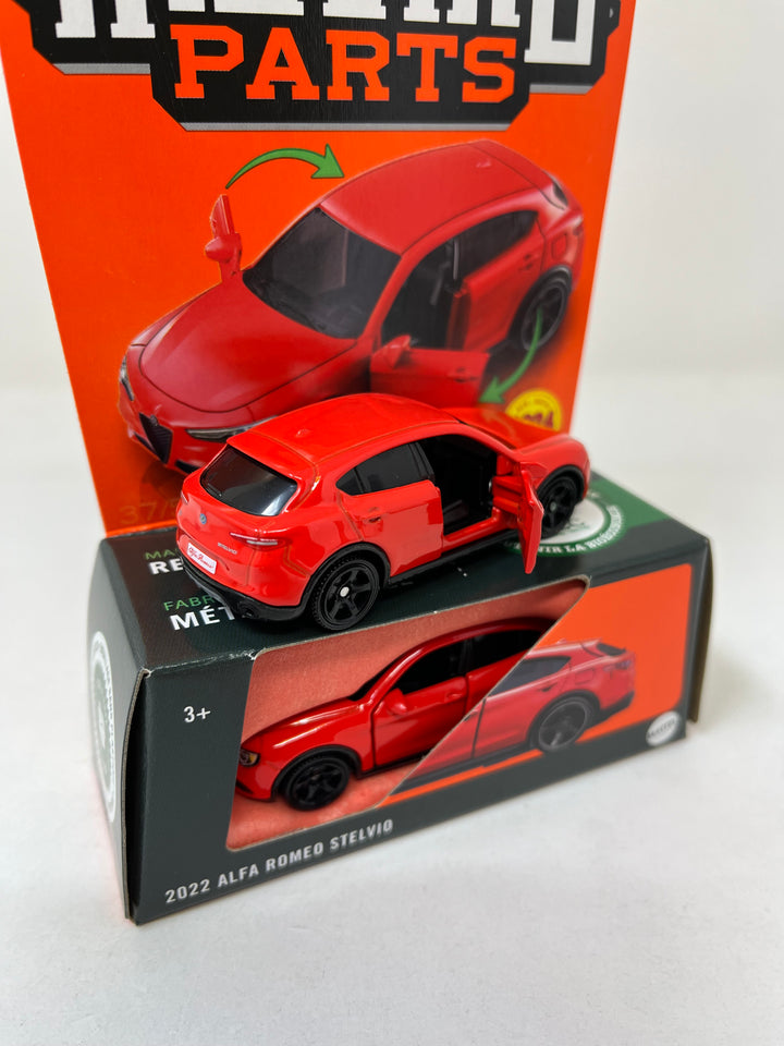 2022 Alfa Romeo Stelvio * Red * 2024 Matchbox Moving Parts Case L