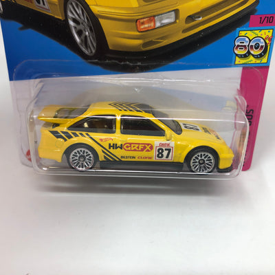 '87 Ford Sierra Cosworth #2 * Yellow * 2023 Hot Wheels