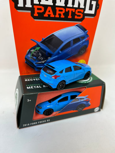 2018 Ford Focus RS * BLUE * 2024 Matchbox Moving Parts Case M