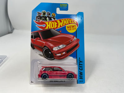 1990 Honda Civic EF #30 * RED * 2014 Hot Wheels