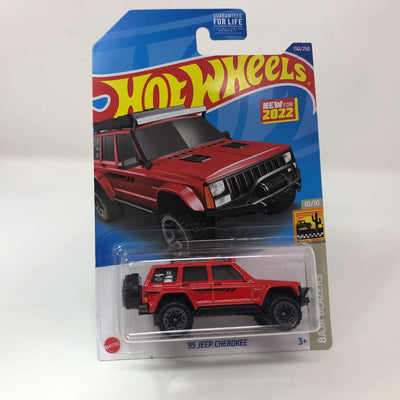 '95 Jeep Cherokee #150 * RED * 2022 Hot Wheels