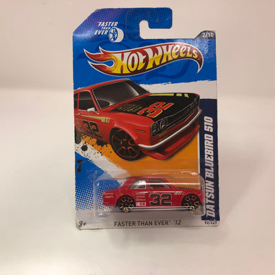 Datsun Bluebird 510 #92 * Red * 2012 Hot Wheels