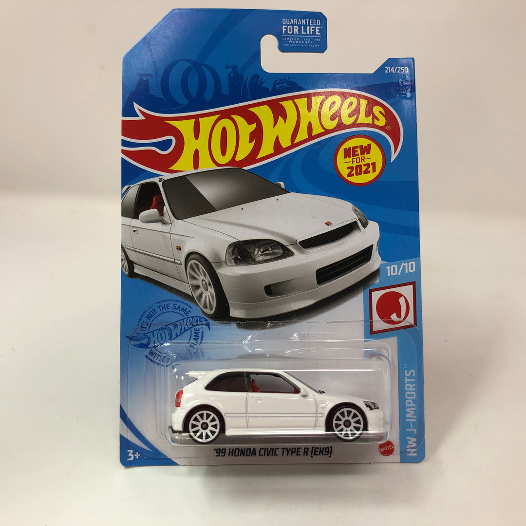 99 Honda Civic Type R EK9 214 White 2021 Hot Wheels Wheelcollectors LLC