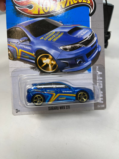 Subaru WRX STI #25 * Blue w/ MC5 Rims * 2013 Hot Wheels