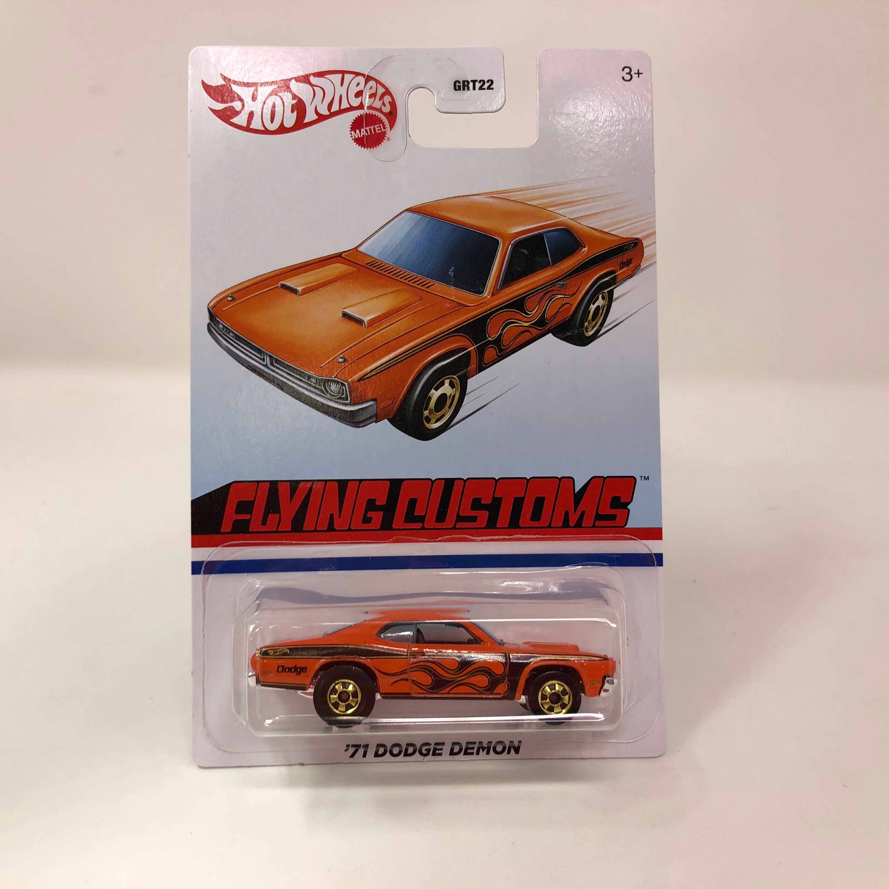 '71 Dodge Demon * Orange * Hot Wheels Flying Customs – Wheelcollectors LLC