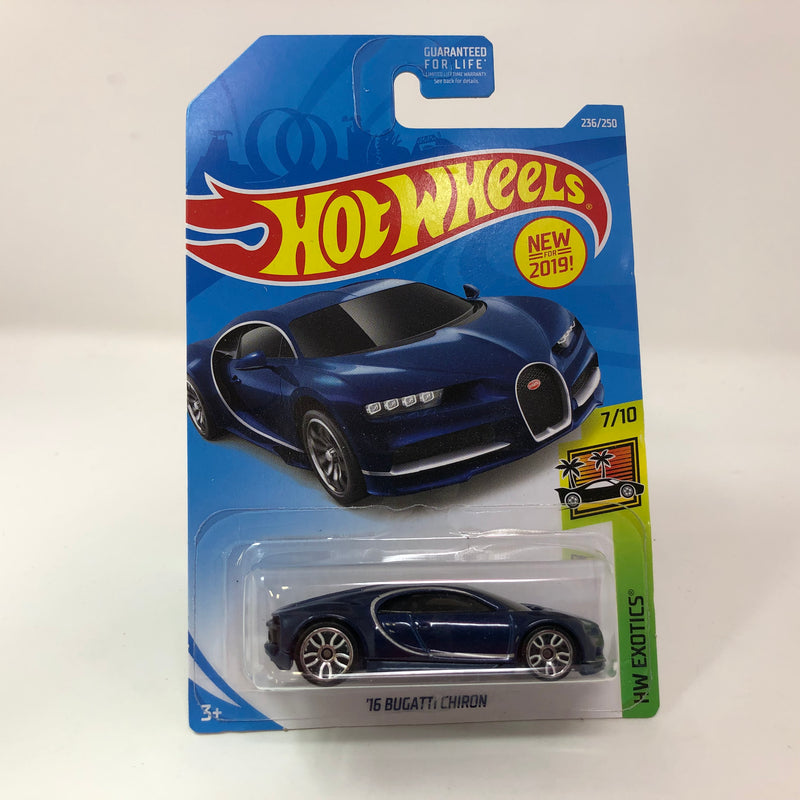 16 Bugatti Chiron #236 Blue 2019 Hot Wheels – Wheelcollectors LLC