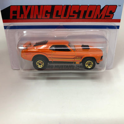 '70 Ford Mustang Mach 1 * Orange * Hot Wheels Flying Customs